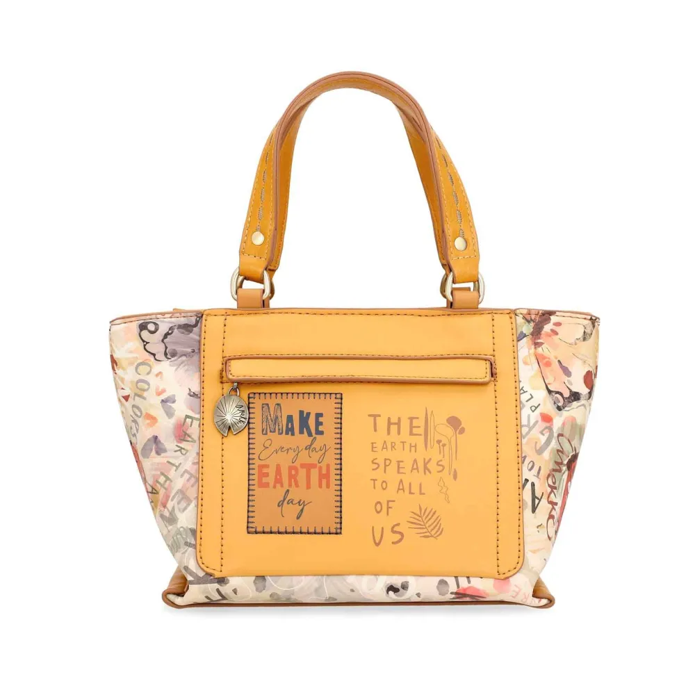 Borsa tote Pachamama Anekke Nature color ocra
