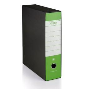 Raccoglitore Nero& Dorso 8 Protocollo Verde
