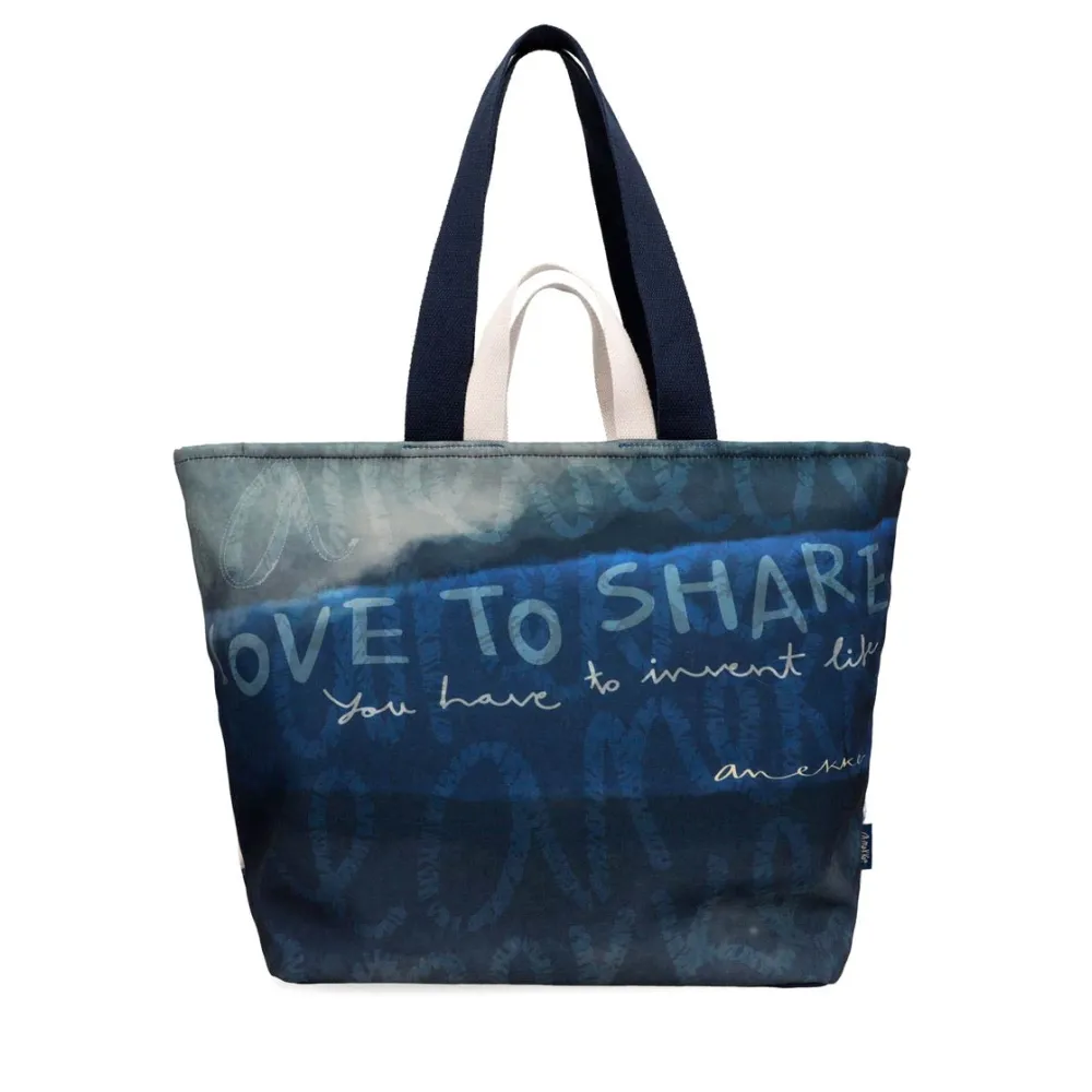 Borsa morbida da spiaggia Anekke Hollywood Blu