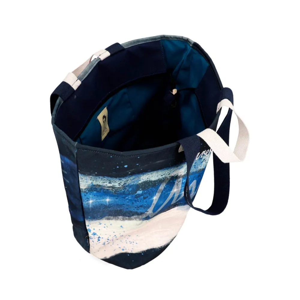 Borsa morbida da spiaggia Anekke Hollywood Blu