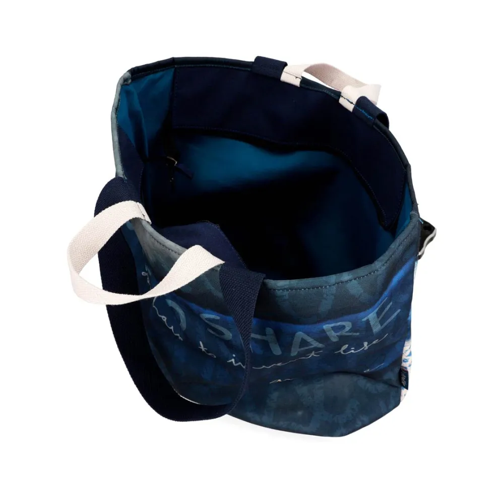 Borsa morbida da spiaggia Anekke Hollywood Blu