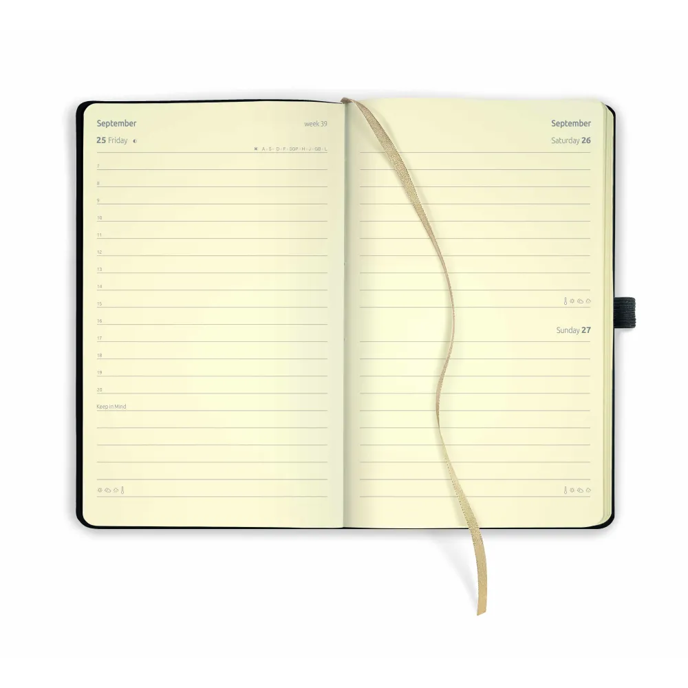 Agenda Giornaliera Piccola Castelli Gold Obelisk