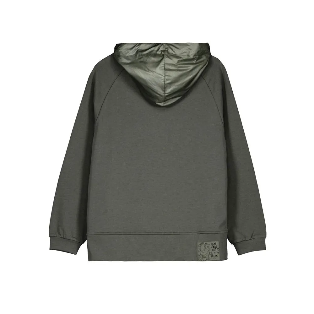 Felpa Con Cappuccio Verde Anekke