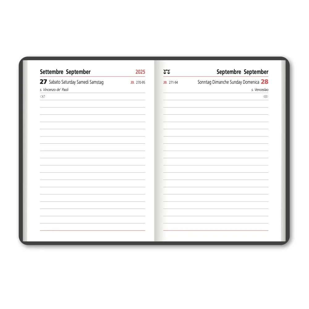 Agenda giornaliera Cangini Filippi Marmora Grigio