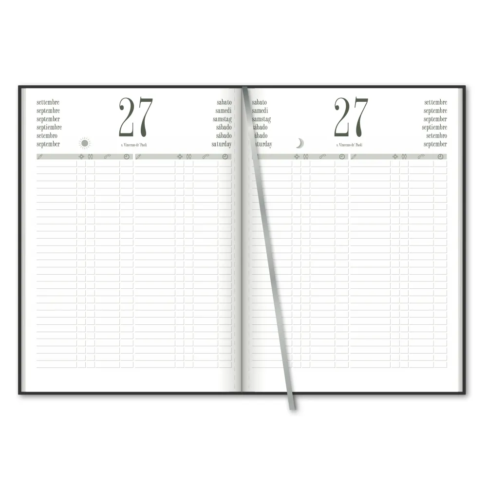 Agenda giornaliera ristorante Colombia Bordeaux Cangini Filippi