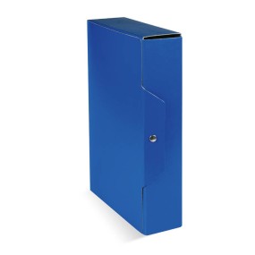 Cartella Portaprogetti in Presspan con Bottone Dorso 8 Blu Scuro