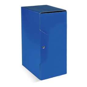 Cartella Portaprogetti in Presspan con Bottone Dorso 12 Blu Scuro