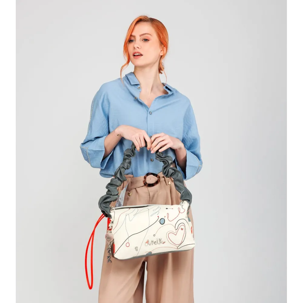 Borsa A Spalla Increspata Anekke Alma