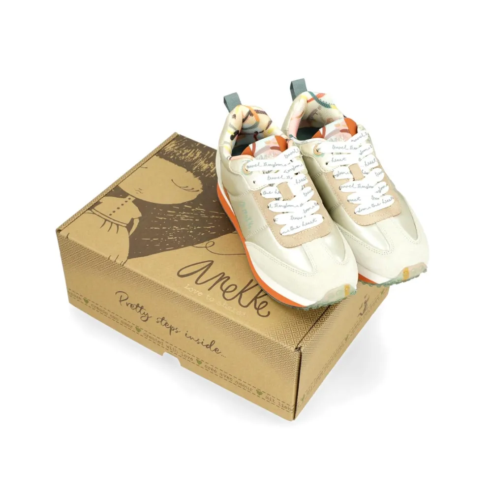 Scarpe Sneakers 38 Anekke Smart Beige