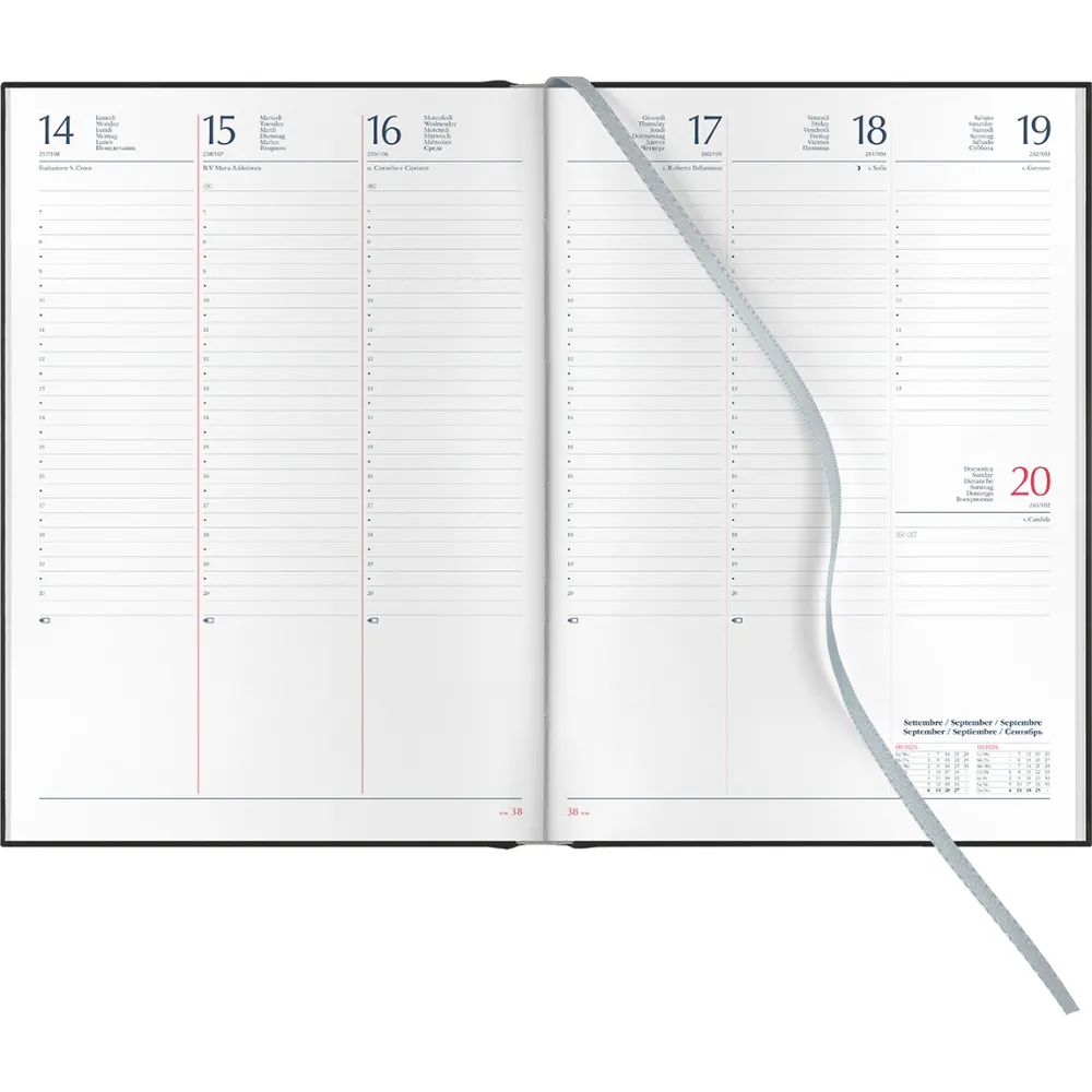 Agenda Settimanale Cangini Filippi Maiori Rossa