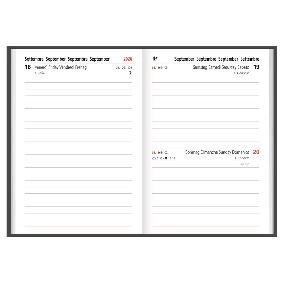 Agenda Giornaliera Cangini Filippi Space Beige