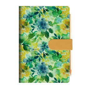 Agenda bigiornaliera Cangini Filippi Fiori Verde