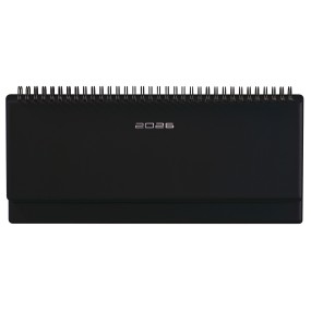 Agenda Settimanale Orizzontale Cangini Filippi PVC Alpha Nera