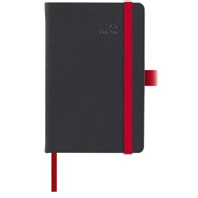 Agenda giornaliera Maiori Black Color Rossa