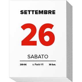Blocco murale Calendario 4x6
