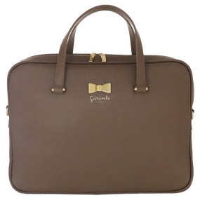 Borsa Porta PC Camomilla Nice Office Tortora