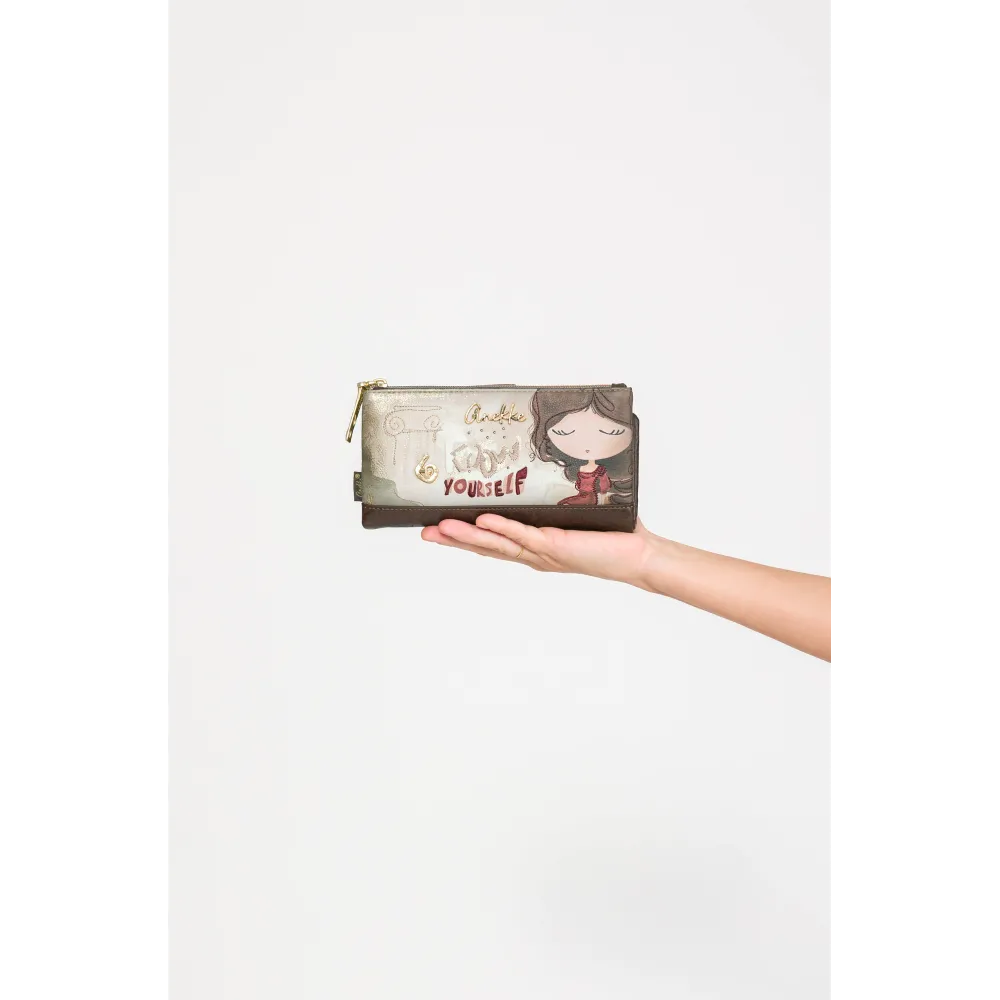 Portamonete Grande Flessibile Rfid Anekke Muse