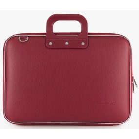 Valigetta Porta PC Classic Vinil 15,6" Bombata Rosso Borgogna