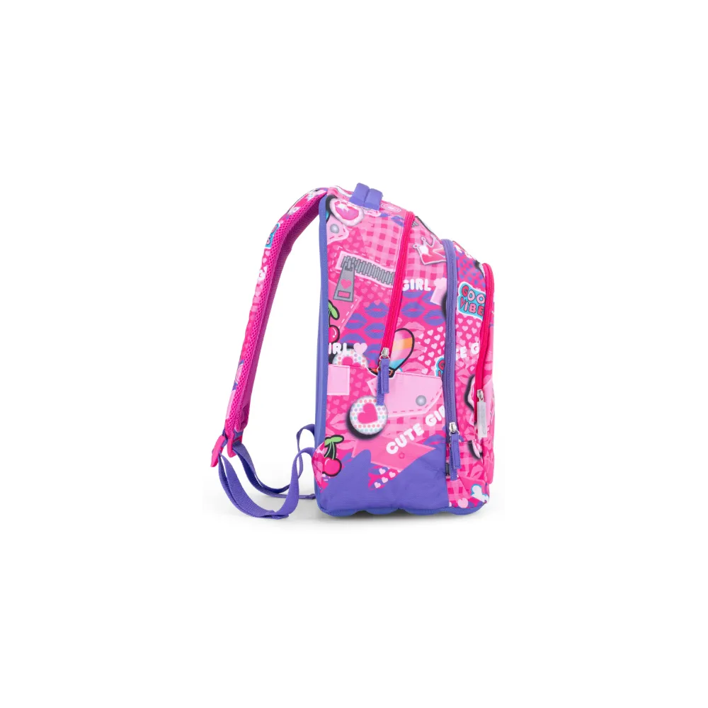 Zaino Organizzato Comix Wave Pins Girl
