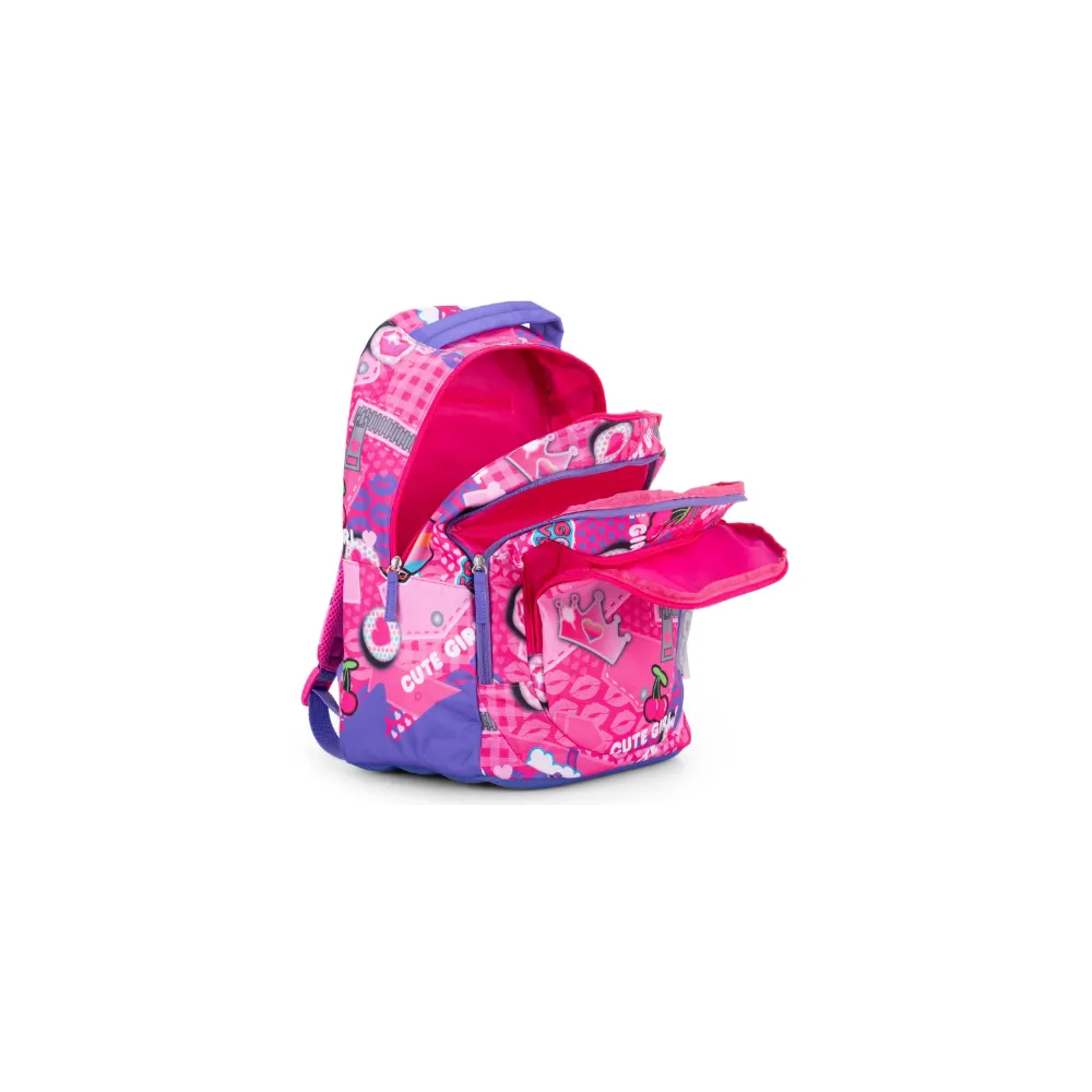 Zaino Organizzato Comix Wave Pins Girl