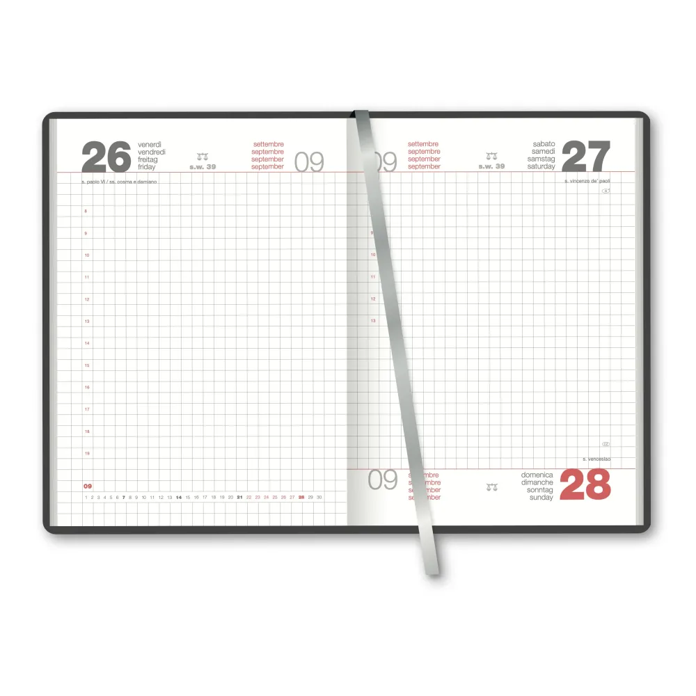 Agenda Giornaliera Cangini Filippi Wall Rossa
