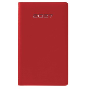 Agenda Mensile PVC Alpha Rosso Coral Cangini Filippi