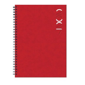 Agenda Settimanale Spiralata Cangini Filippi Marmora Rossa