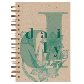 Agenda giornaliera Spiralata Cangini Filippi Bloom Verde