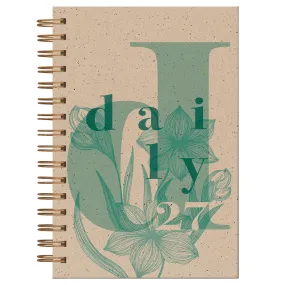 Agenda giornaliera Spiralata Cangini Filippi Bloom Verde
