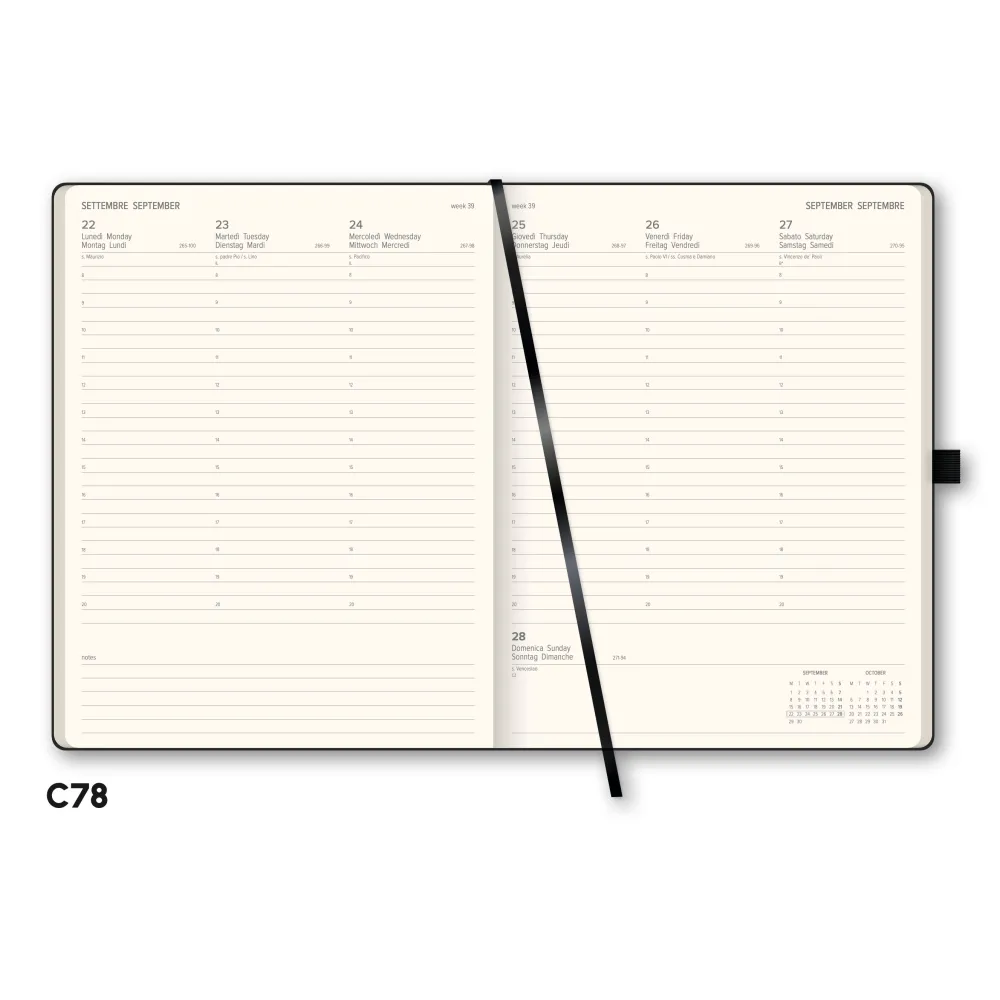 Agenda Settimanale Cangini Filippi Copacabana Blu