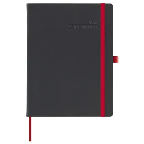 Agenda Settimanale Cangini Filippi Black Color Rossa