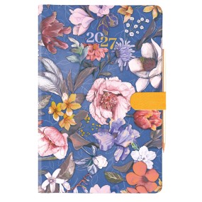 Agenda Giornaliera Cangini Filippi Fiori Blu